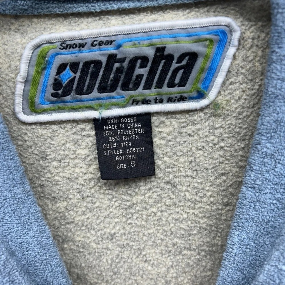 Gotcha Snow Gear Men's 1/2 Zip Small Polyester Blend Pullover Sweater (H8) - Picture 3 of 5